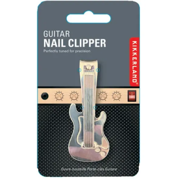 Nagelknipser in Gitarren-Look, Nagelzwicker Edelstahl