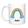 Namenstasse Regenbogen weiß