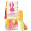 Naschbeutel Hasen Löffel - saure Fruchtgummi in Geschenktüte