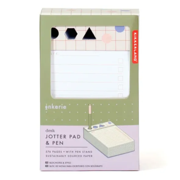 Notizblock mit Stifthalterung - extra dick, 576 Seiten + Stift