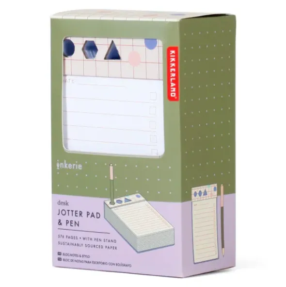 Notizblock mit Stifthalterung - extra dick, 576 Seiten + Stift