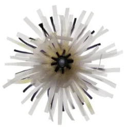 Notizblock Zupf mit 3D Blume weiß - Merkblock 21 x 10 cm mit Papierblüte auf Saugnapf