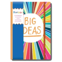 Notizbuch BIG IDEAS DIN A5 liniert mit 192 Seiten - Notizheft im bunten Design