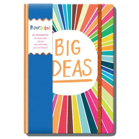Notizbuch BIG IDEAS DIN A5 liniert mit 192 Seiten - Notizheft im bunten Design