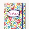 Notizbuch mit buntem Blumenmuster – klein & handlich mit 2 selbstklebenden Notizblöcken