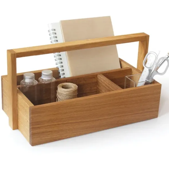 Ordnungsbox aus Eiche mit Tragegriff - Werkzeugbox All you need
