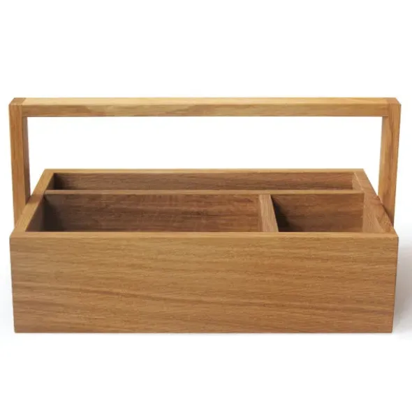 Ordnungsbox aus Eiche mit Tragegriff - Werkzeugbox All you need