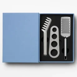 Pasta Set im Aufbewahrungsbuch 3-teilig - Küchenhelfer aus Edelstahl