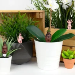 Pflanzenstecker - Nackte Wanderer Mini Gartenzwerge
