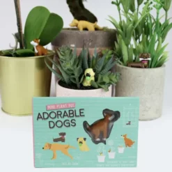 Pflanzenstecker - witzige Hunde 4er Set