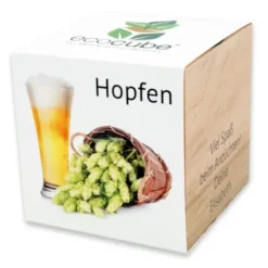 Pflanzwürfel Hopfen mit persönlicher Gravur