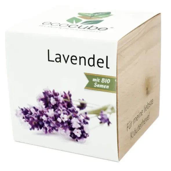 Pflanzwürfel Lavendel mit persönlicher Gravur