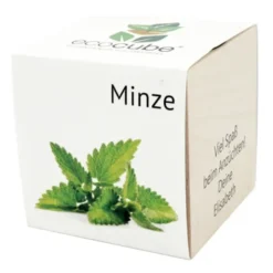 Pflanzwürfel Minze mit persönlicher Gravur