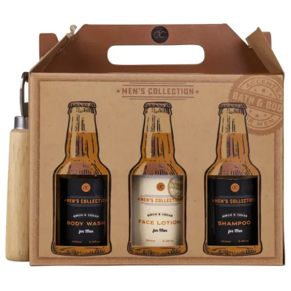 Pflegeset Bierflaschen Sixpack - Männer Geschenkset mit 6 Flaschen inkl. Flaschenöffner