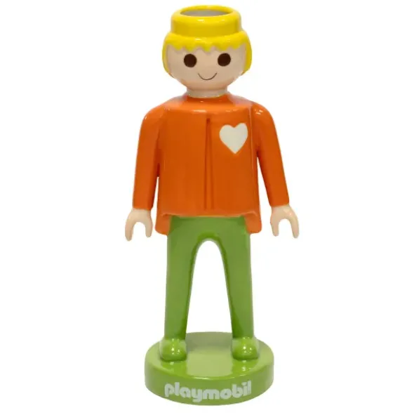 Playmobil Dekofigur & Vase Keramik, 25 cm Mann orange