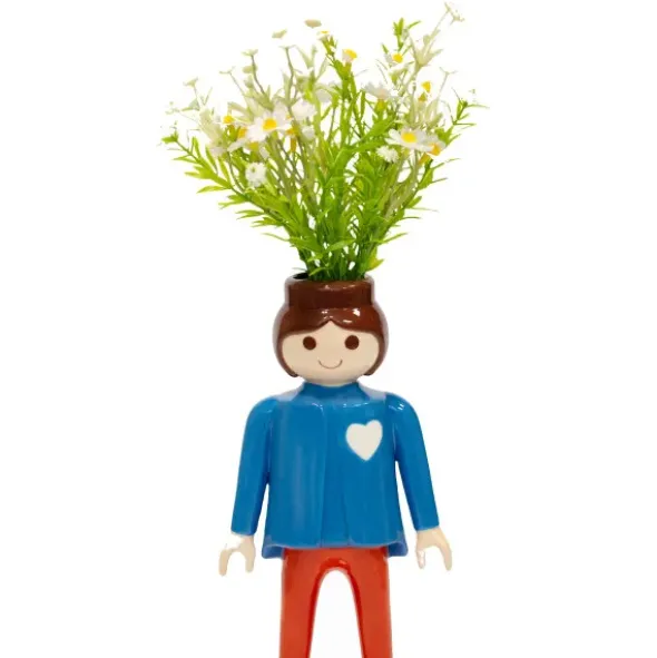 Playmobil Dekofigur & Vase Keramik, 25 cm Frau blau