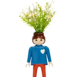 Playmobil Dekofigur & Vase Keramik, 35 cm Frau blau