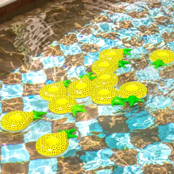 Pool Getränkehalter ANANAS Becherhalter aufblasbar