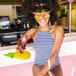 Pool Getränkehalter ANANAS Becherhalter aufblasbar
