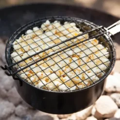 Popcorn-Pfanne für Grill und Lagerfeuer