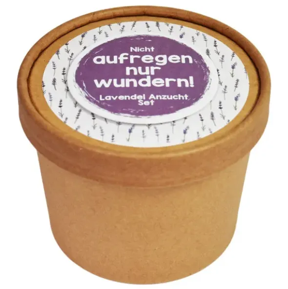 Pott zum Aussäen Lavendel - Nicht aufregen nur wundern