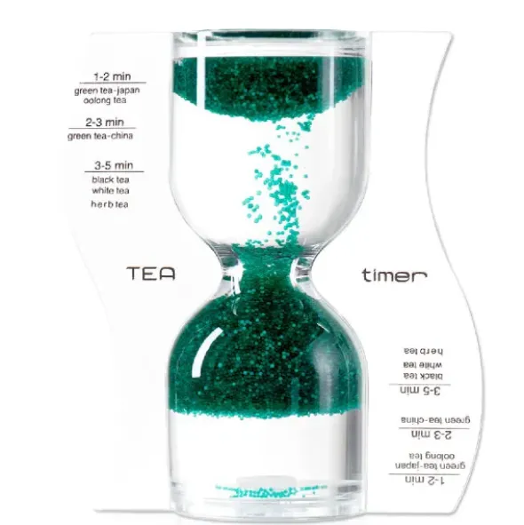 Rücklaufende Sanduhr / Teeuhr TEA TIMER grün