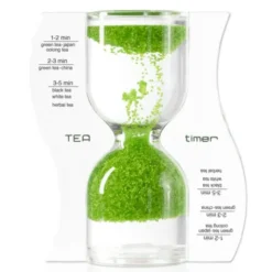 Rücklaufende Sanduhr / Teeuhr TEA TIMER hellgrün
