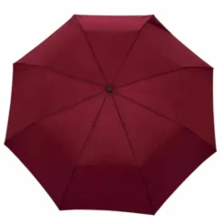 Regenschirm dunkelrot mit Entenkopf Griff aus Holz - Original Duckhead Taschenschirm