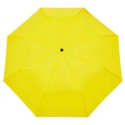 Regenschirm gelb mit Entenkopf Griff aus Holz - Original Duckhead Taschenschirm