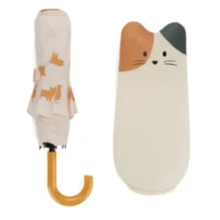 Regenschirm Katze Meowmbrella / Taschenschirm mit wasserfester Hülle