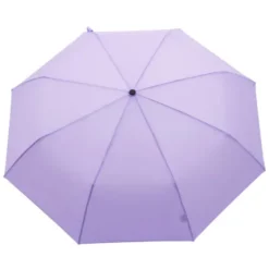 Regenschirm lila mit Entenkopf Griff aus Holz - Original Duckhead Taschenschirm