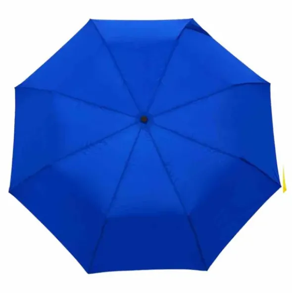 Regenschirm mit Entenkopf Griff aus Holz dunkelblau - Original Duckhead Taschenschirm