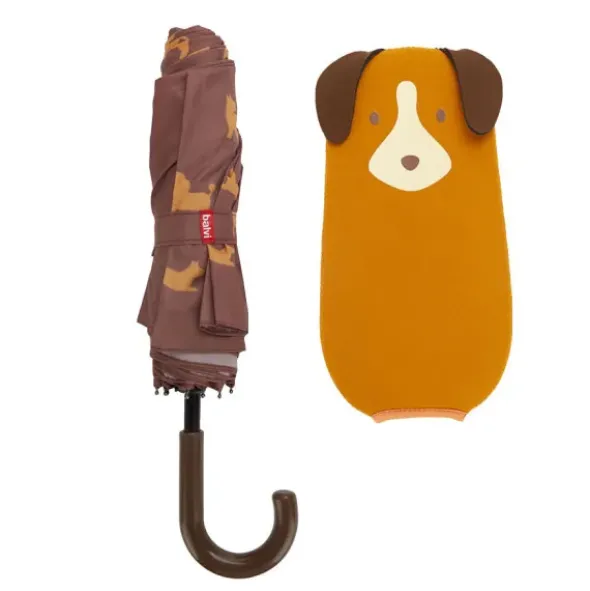Regenschirm Puppymbrella / Taschenschirm mit Hundehülle