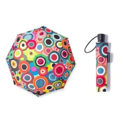 Regenschirm RONDO / Taschenschirm bunt Kreise