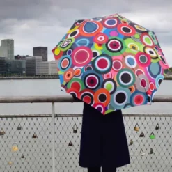 Regenschirm RONDO / Taschenschirm bunt Kreise
