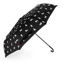 Regenschirm schwarze Katze Meowmbrella / Taschenschirm mit wasserfester Hülle