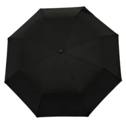 Regenschirm schwarz mit Entenkopf Griff aus Holz - Original Duckhead Taschenschirm
