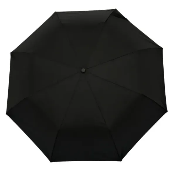 Regenschirm schwarz mit Entenkopf Griff aus Holz - Original Duckhead Taschenschirm