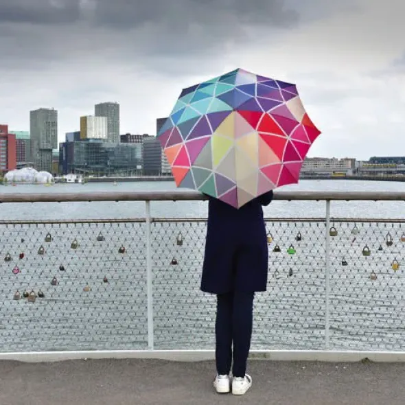 Regenschirm STELLA / Taschenschirm bunt