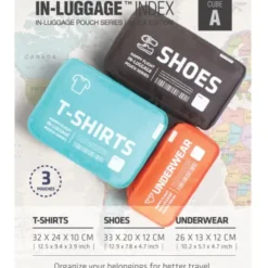Reisebeutel 3er-Set In-Luggage CUBE A