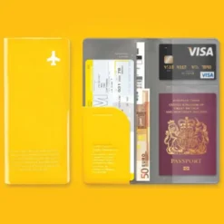 Reisehülle für Dokumente, Pass... Travel Organizer Happy Flight, rot