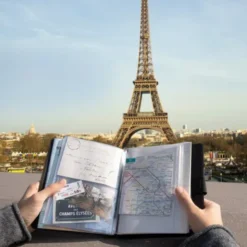 Reisetagebuch TripBook Solena - buntes Travelbuch mit 64 Sammelfächern & 2 Notizheften