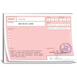 Rezeptblock Ruhe