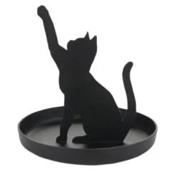 Ringhalter Katze - Schmuckablage FELINE, schwarz