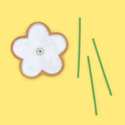Räucherblume - Keramik Räucherstäbchenhalter in Blütenform inkl. 15 Duftstäbchen