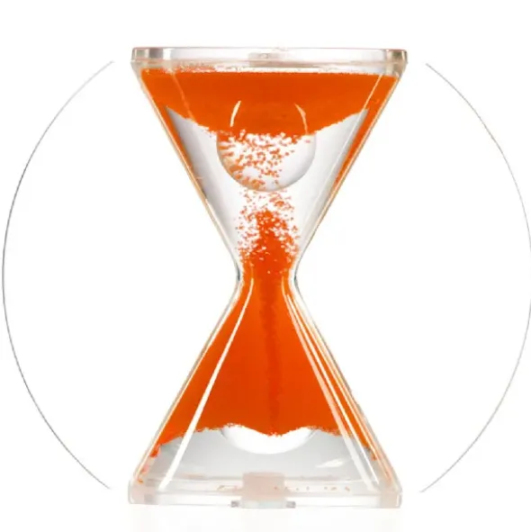 Sanduhr SOUL orange - rückwärtslaufend