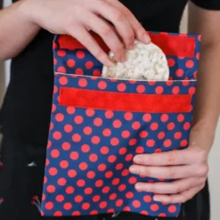 Sandwich Bag GREEN dunkelgrün - Lunchtüte mit Klettverschluss