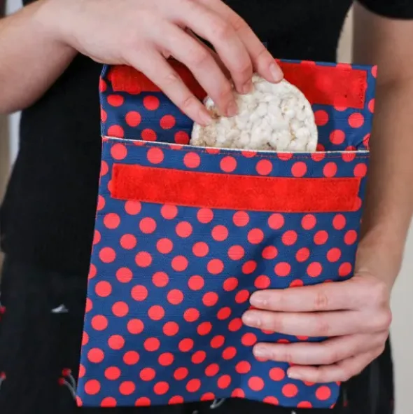 Sandwich Bag GREEN dunkelgrün - Lunchtüte mit Klettverschluss