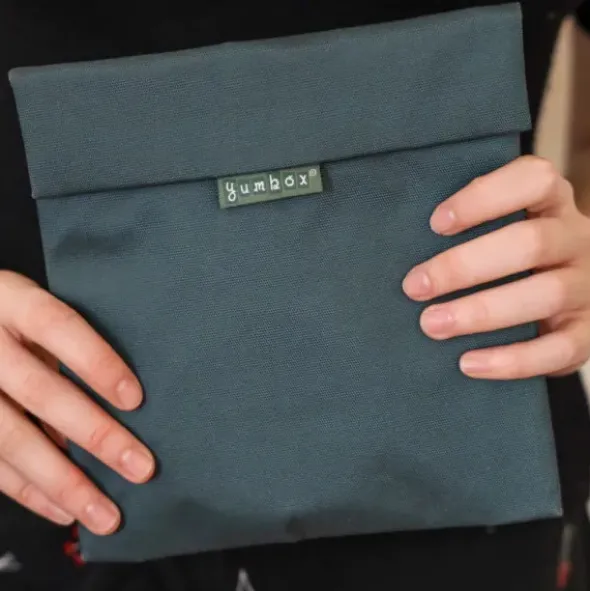 Sandwich Bag GREEN dunkelgrün - Lunchtüte mit Klettverschluss