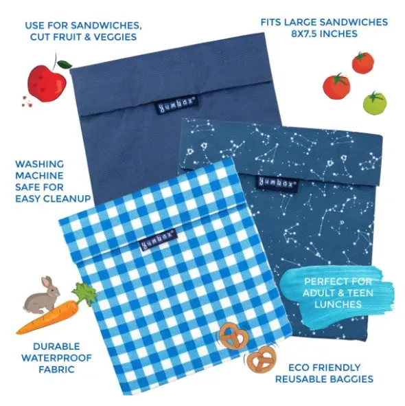 Sandwich Bag POLKA DOTS rot - Lunchtüte mit Klettverschluss